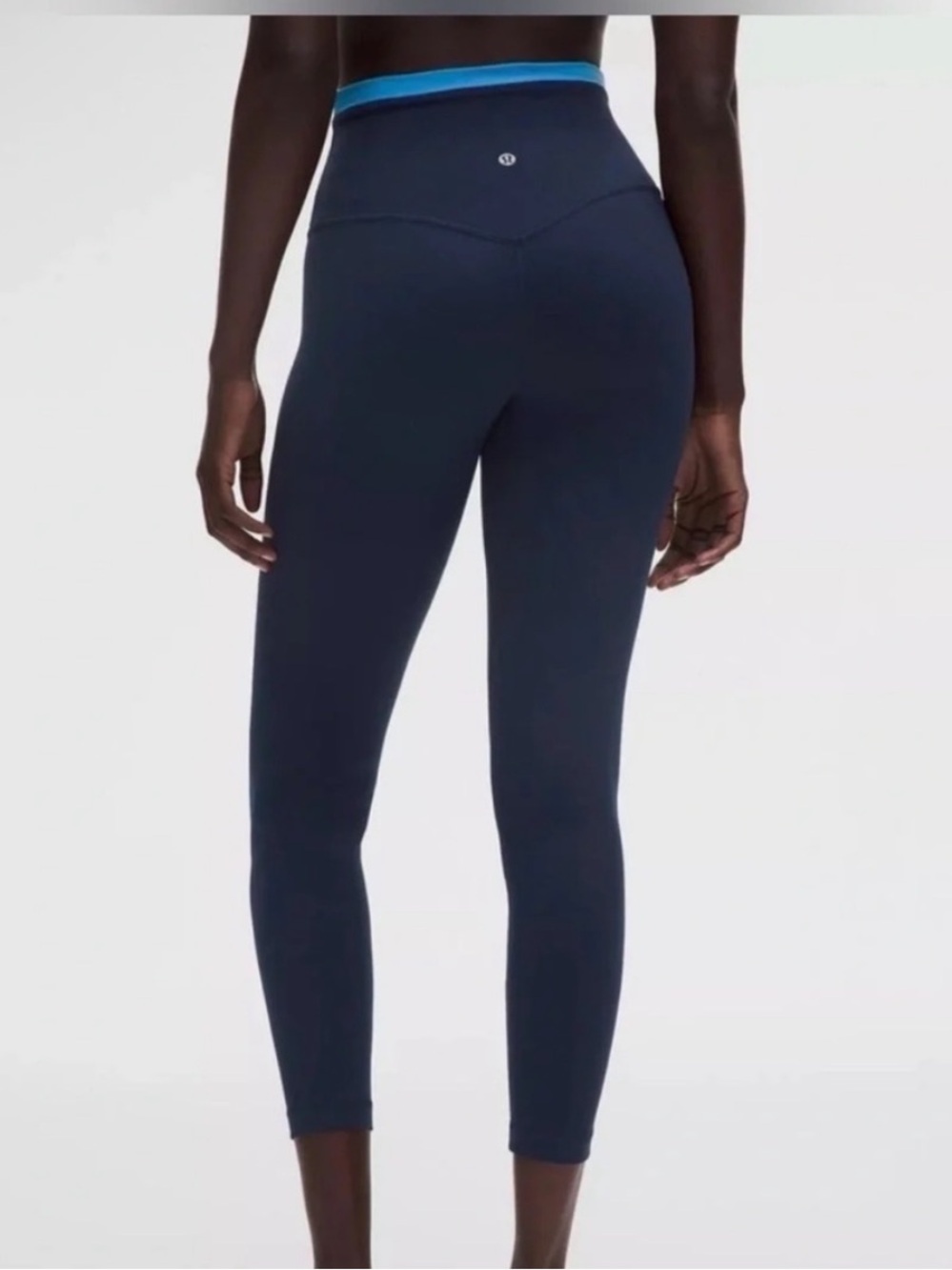 lululemon Align Super-High-Rise Pant 25” Trim Club Blue/Ocean Wave Size 12